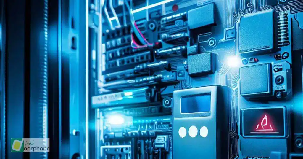 اکسس کنترل آسانسور دیجیتالی به رنگ آبی